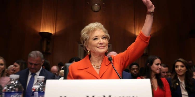 Senate confirms Linda McMahon to lead Education Department