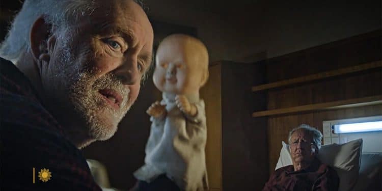 John Lithgow and Geoffrey Rush talk horror in “The Rule of Jenny Pen”